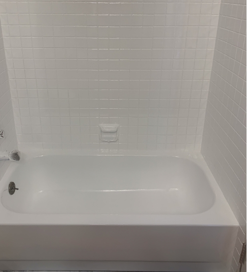 Tile shower after