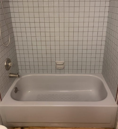 Tile shower before